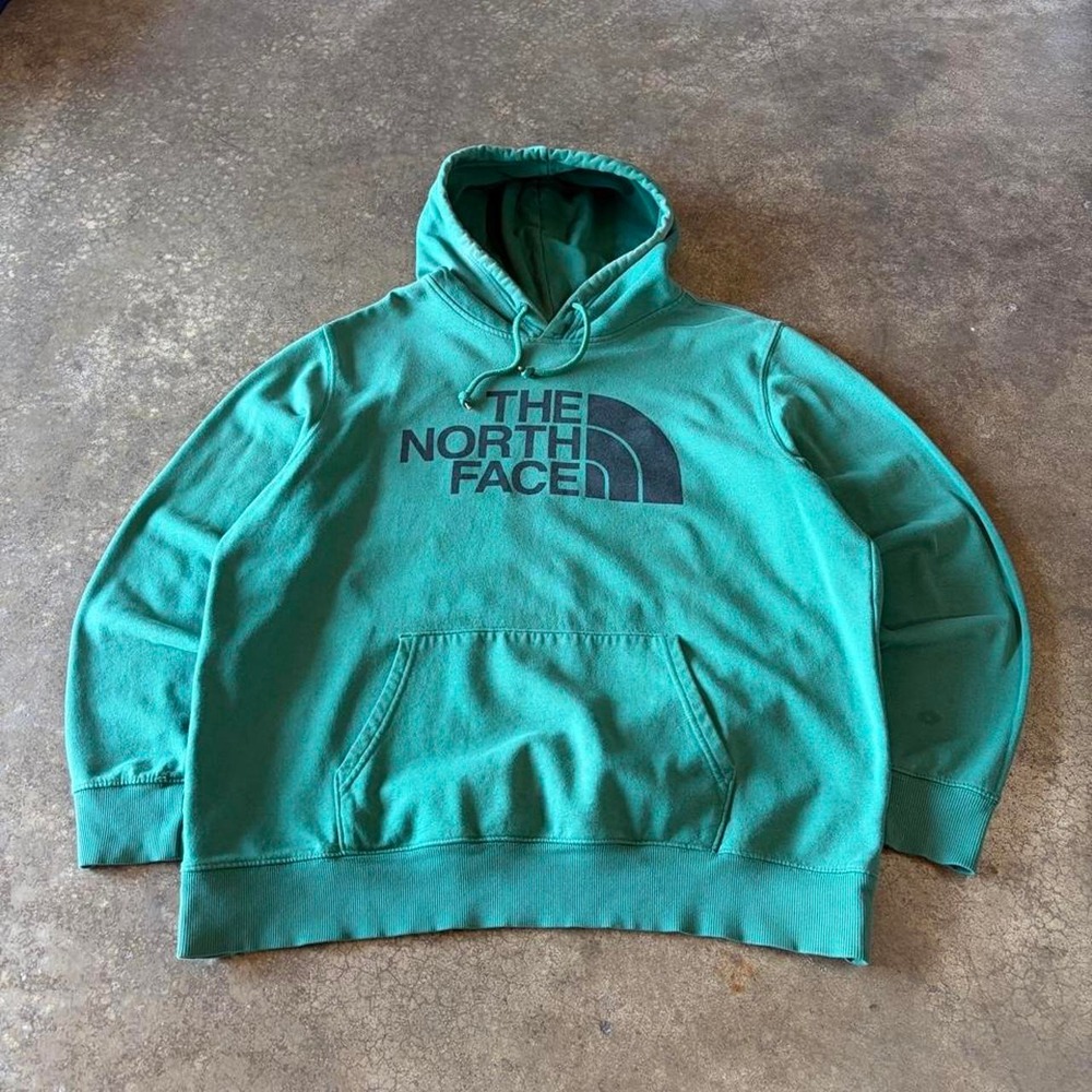 2000s north face green hoodie‎